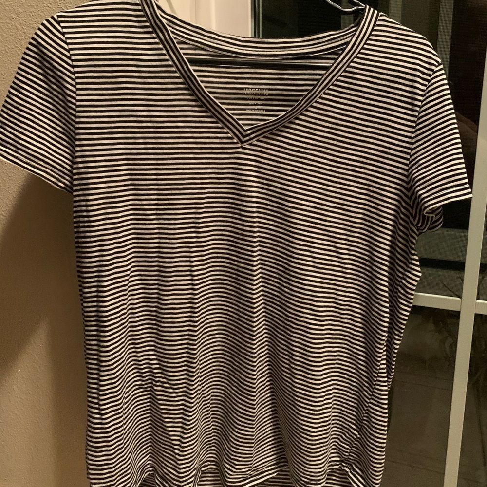 Striped V-Cut Tee